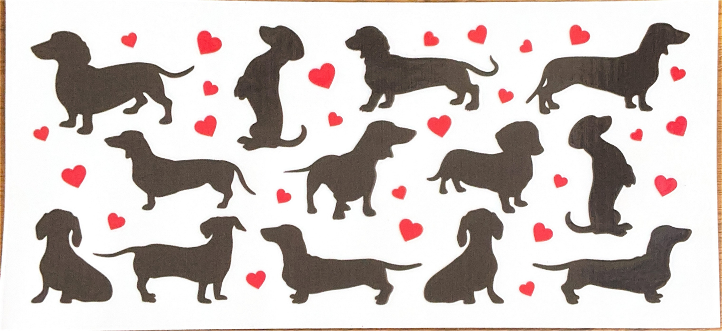 black-daschund-red-hearts