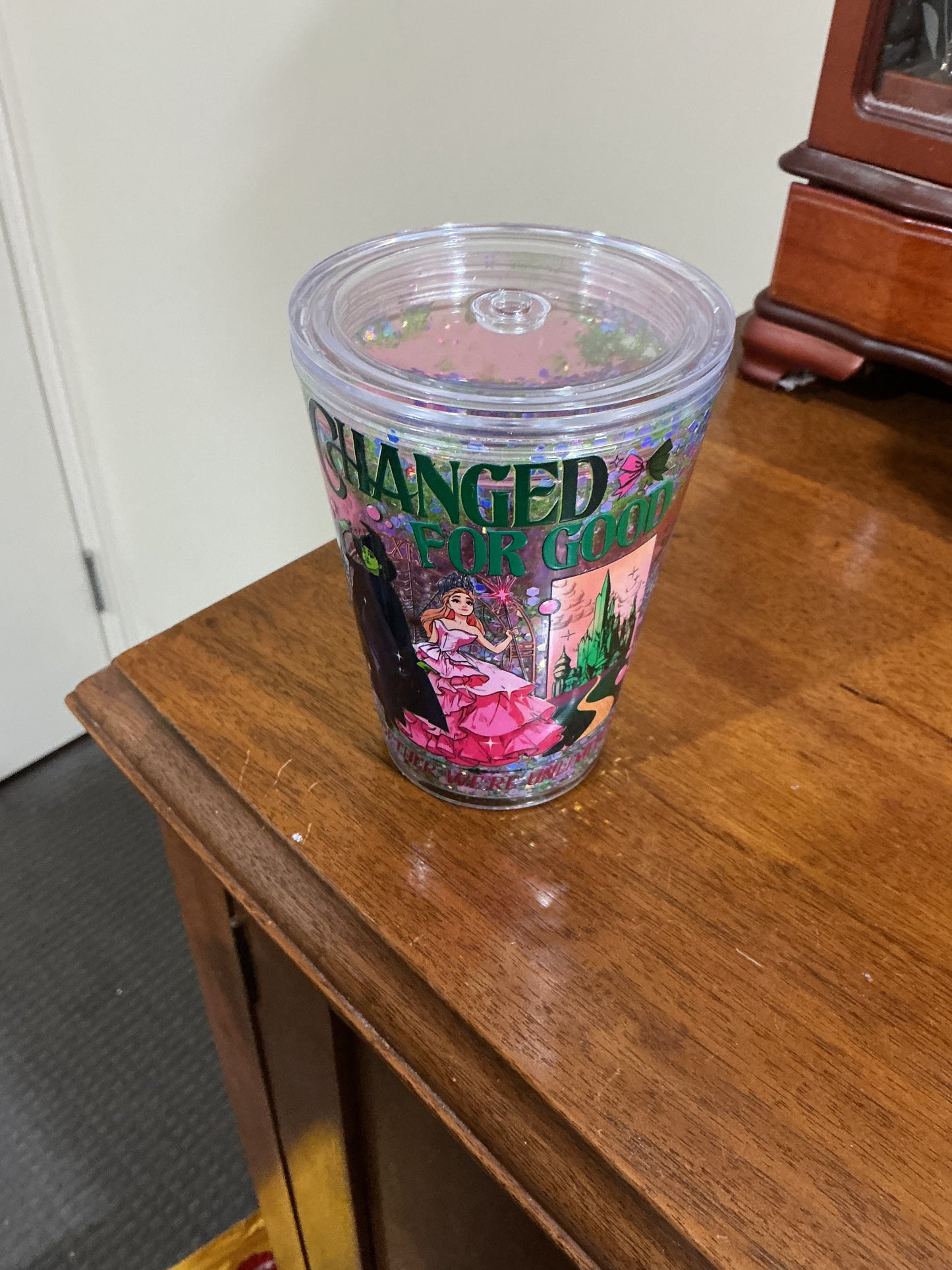 Acrylic Wicked Snow Globe Tumbler 12 Oz