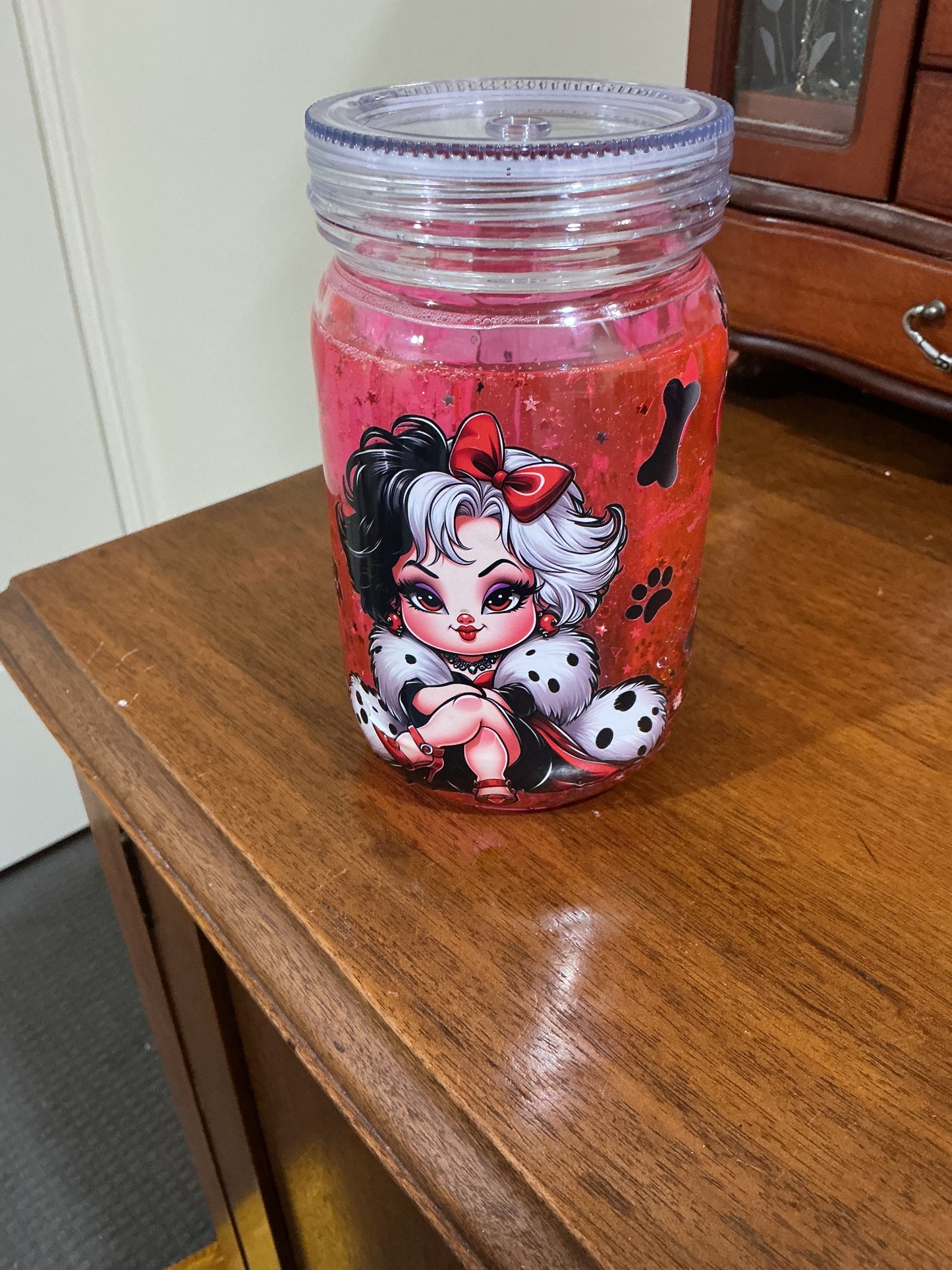 Cruella De Vil Snow Globe Tumbler