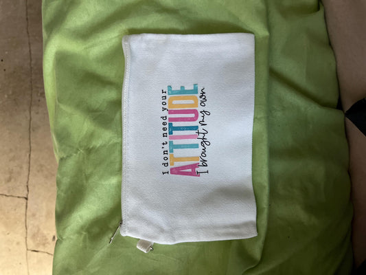 Canvas Zipper Pouch: Small Makeup Bag, Pencil Case