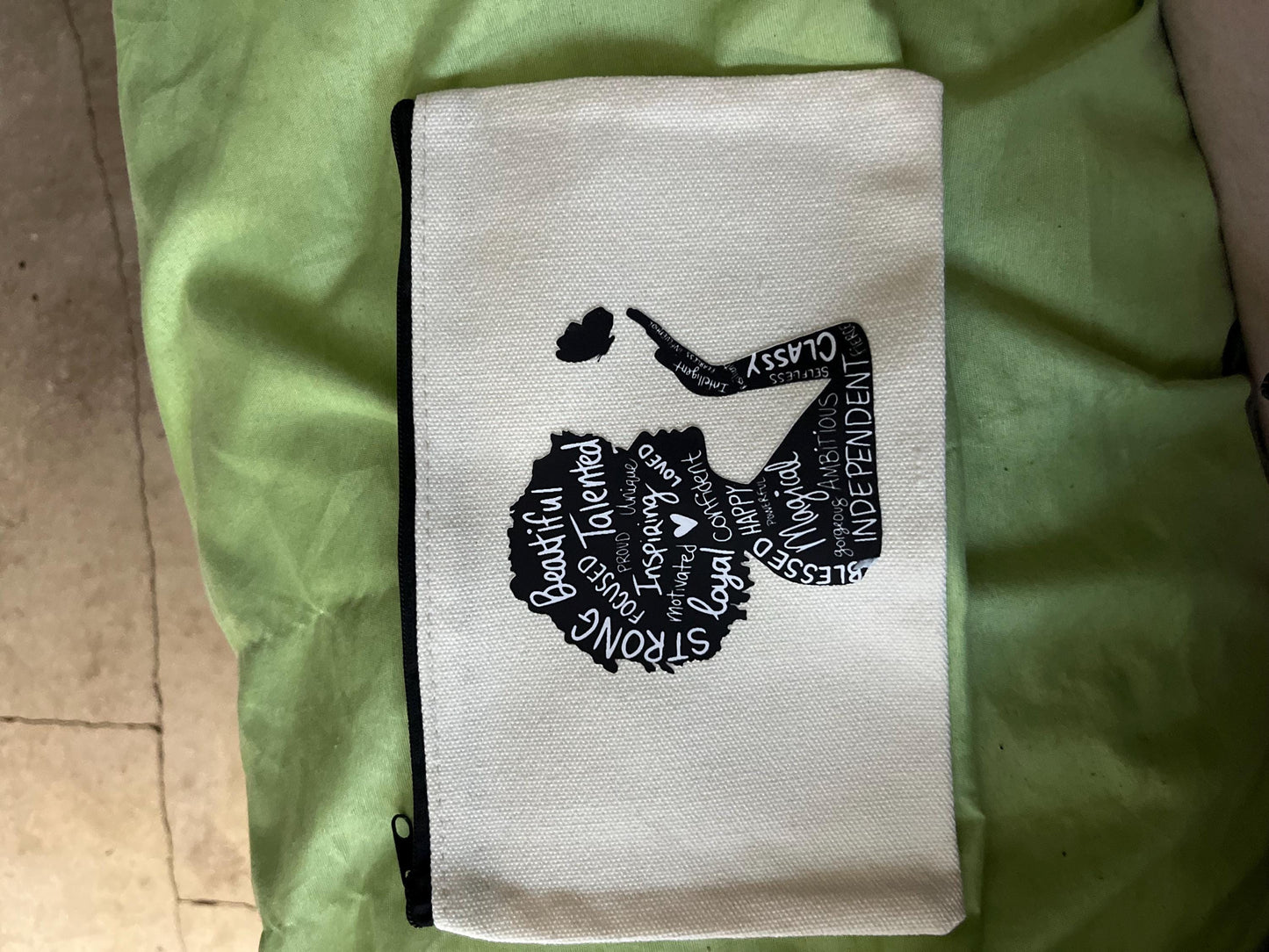 Canvas Zipper Pouch: Makeup Bag, Pencil Case, Small Travel Bag