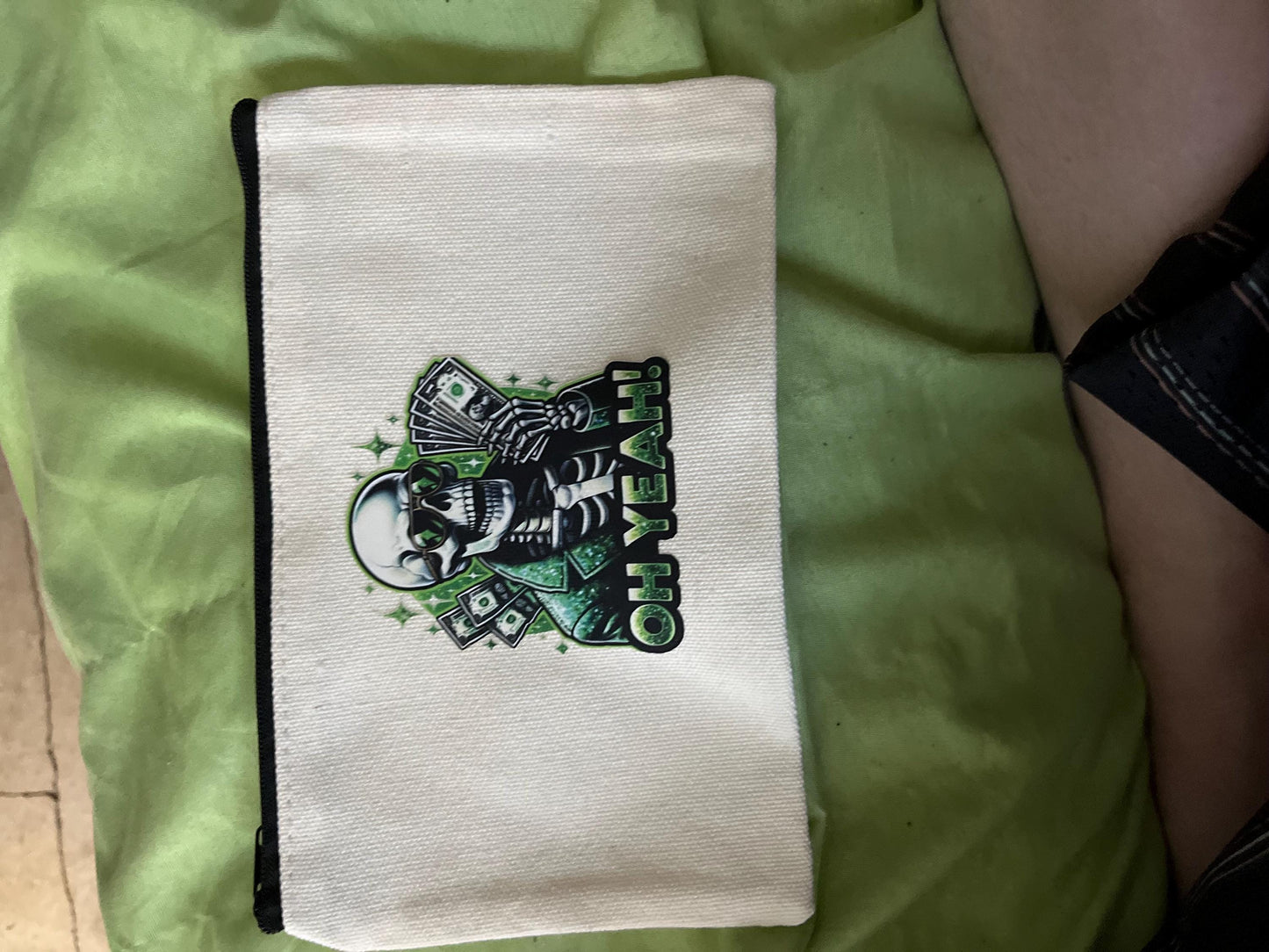 Canvas Zipper Pouch: Makeup Bag, Pencil Case, Small Travel Bag