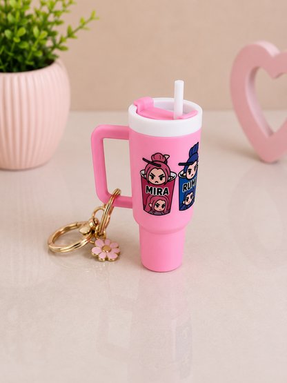 K-pop tumbler keychains