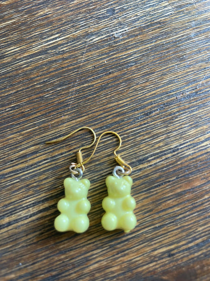 Colorful Gummy Bear Dangle Earrings: Playful Candy Jewelry