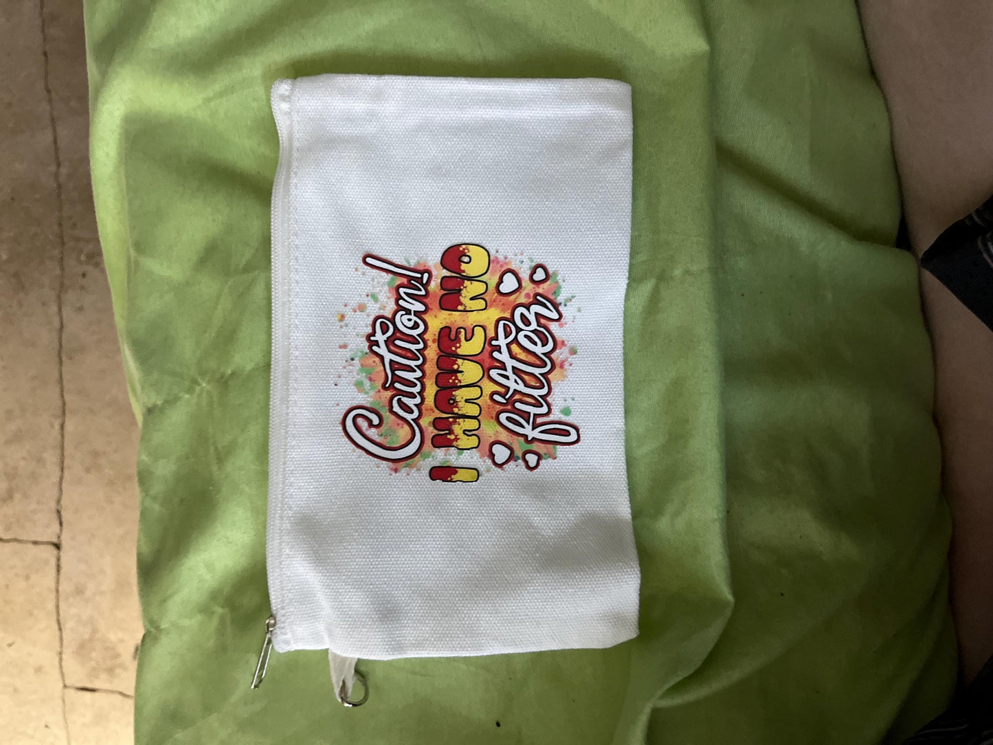 Canvas Zipper Pouch: Small Makeup Bag, Pencil Case