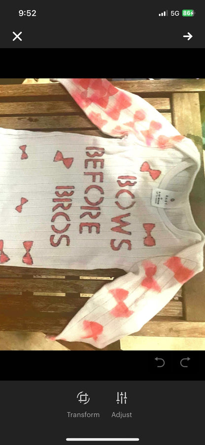 Kids "Bows Before Bros" Long Sleeve Shirt - Adorable and Empowering Toddler Tee
