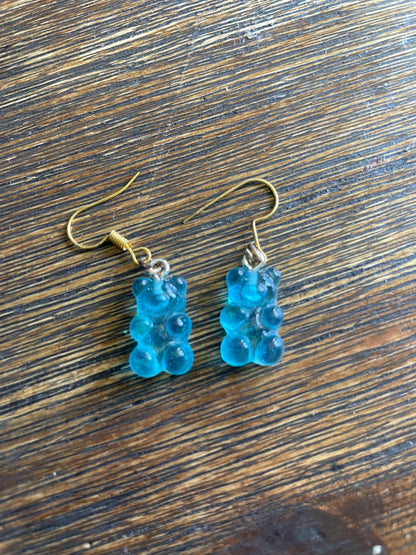Colorful Gummy Bear Dangle Earrings: Playful Candy Jewelry