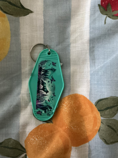 Hotel Keychains – Retro Motel Style