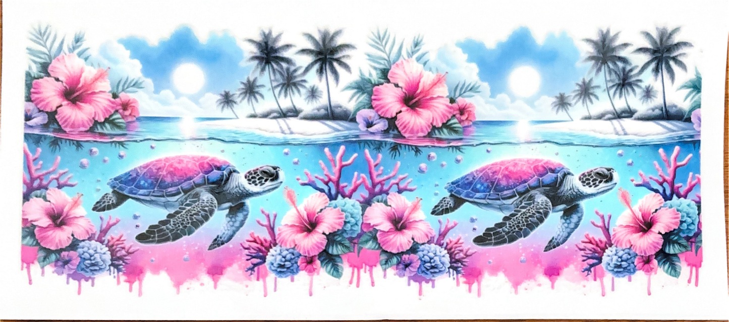 pink-blue-hawaiian-sea-turtles