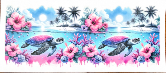 pink-blue-hawaiian-sea-turtles