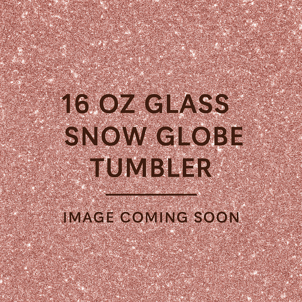 16 Oz Glass Snow Globe Tumblers