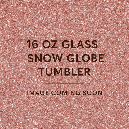 16 Oz Glass Snow Globe Tumblers