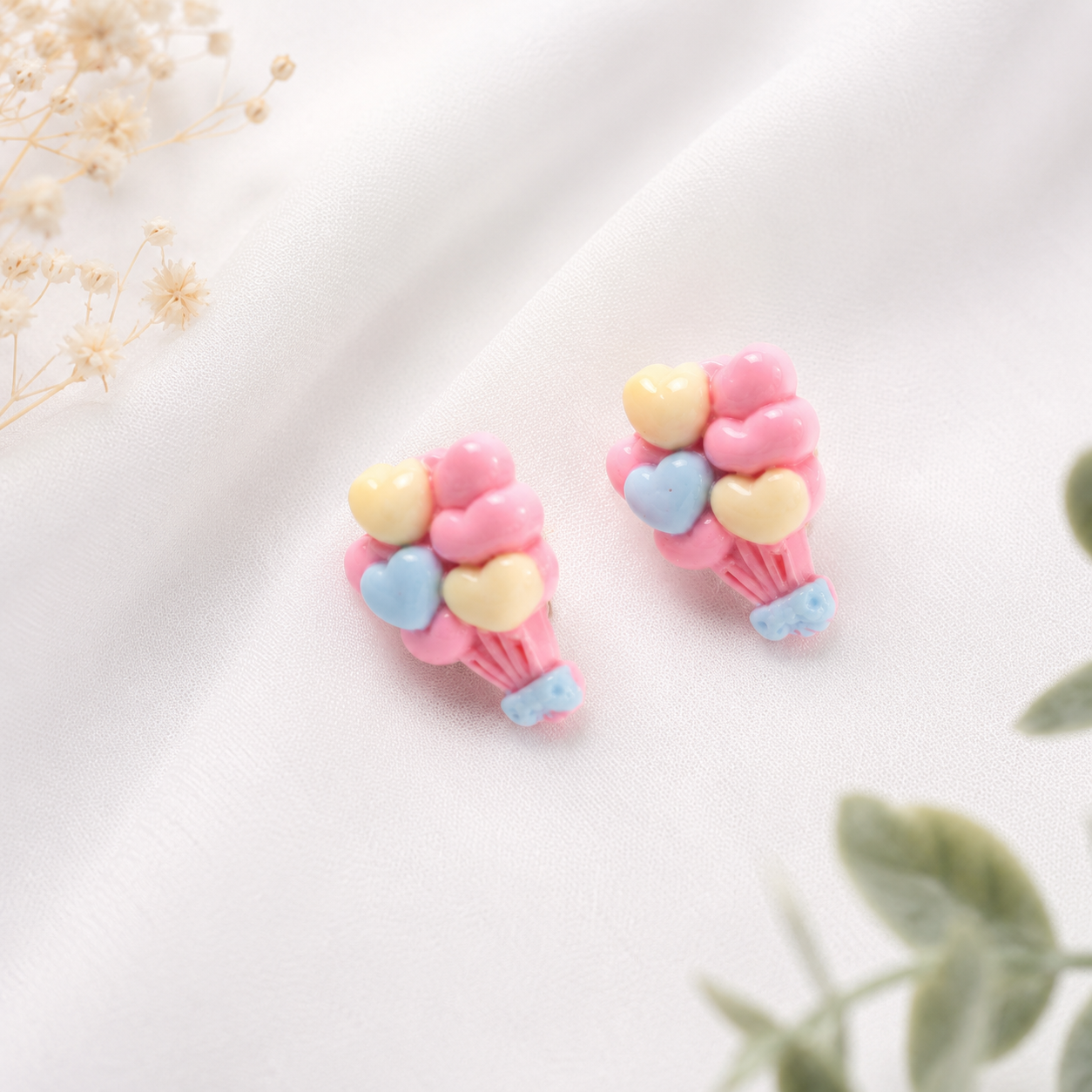 Heart Balloons Studs