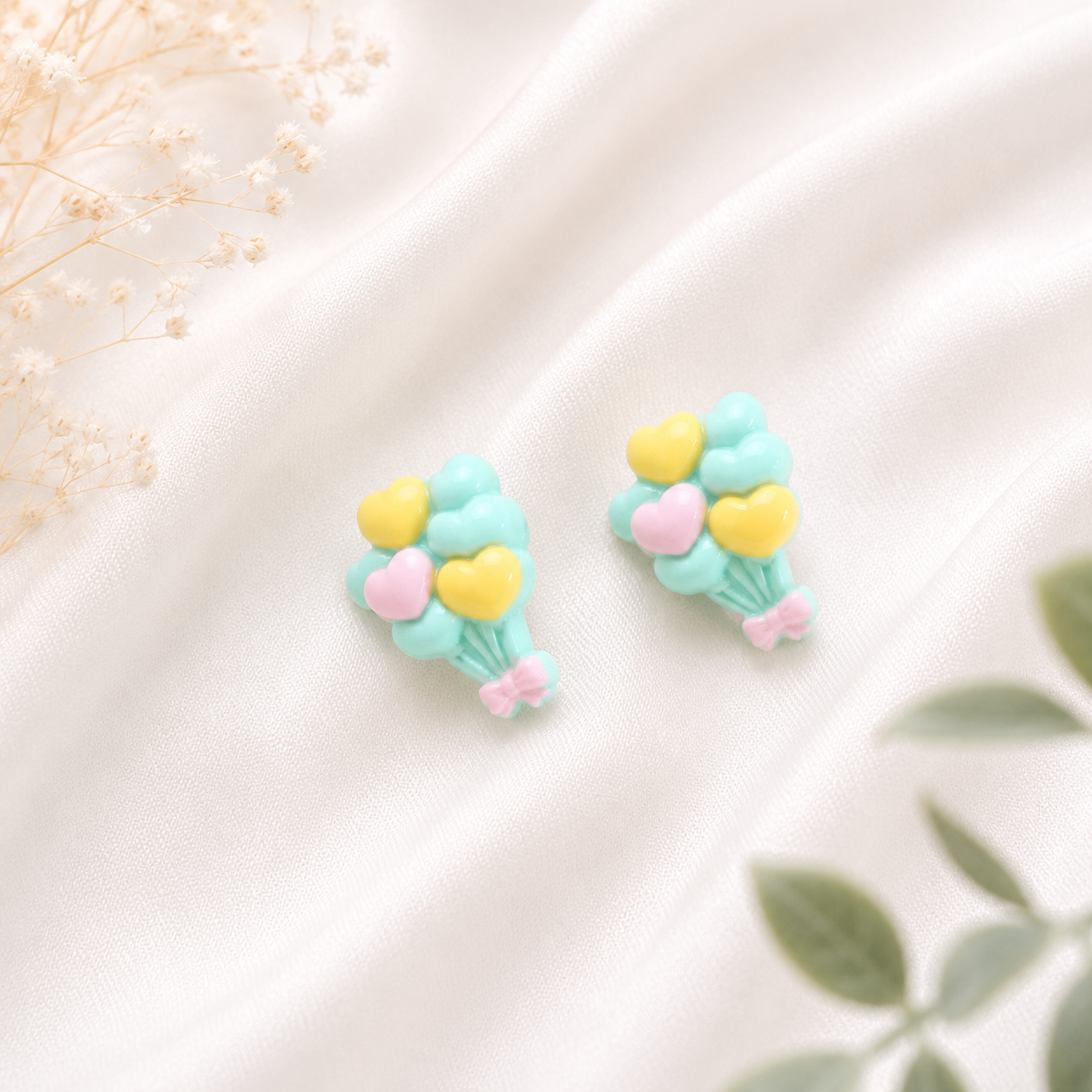 Heart Balloons Studs