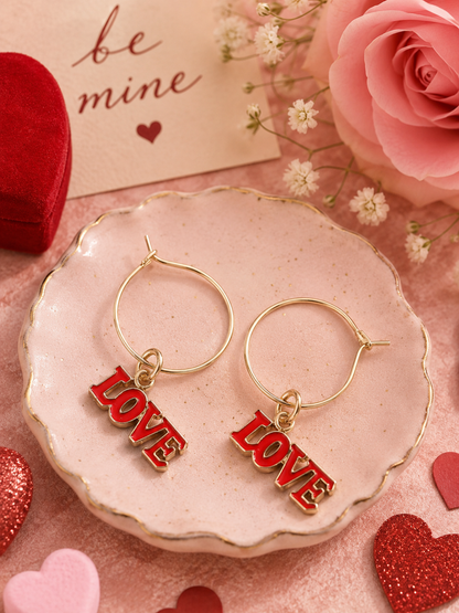 Valentine’s Day earrings