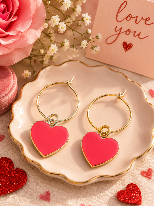 Valentine’s Day earrings