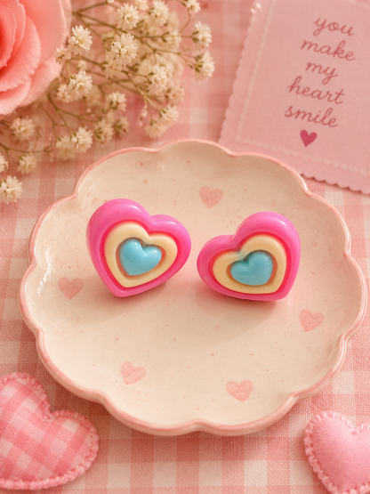 Heart Studs