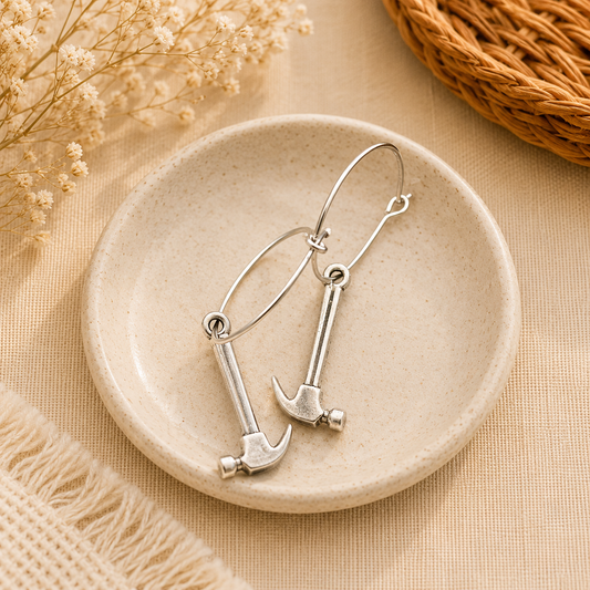 Bronze Hammer Hoops