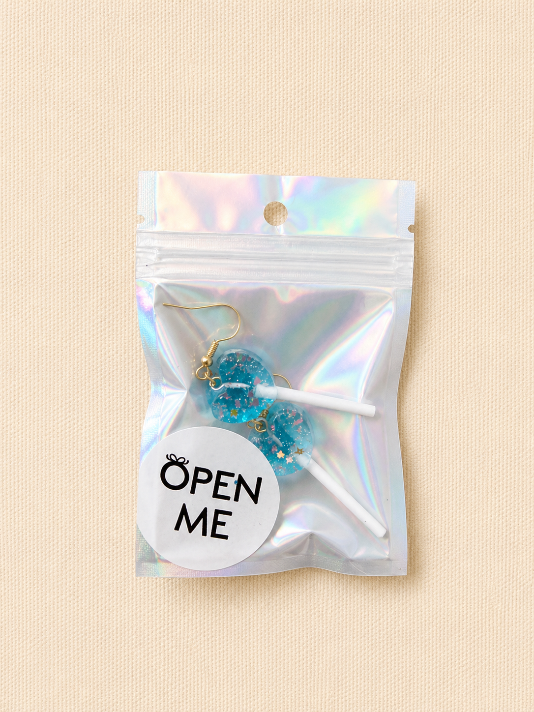 Heart Lollipop Earrings – Glitter Charm