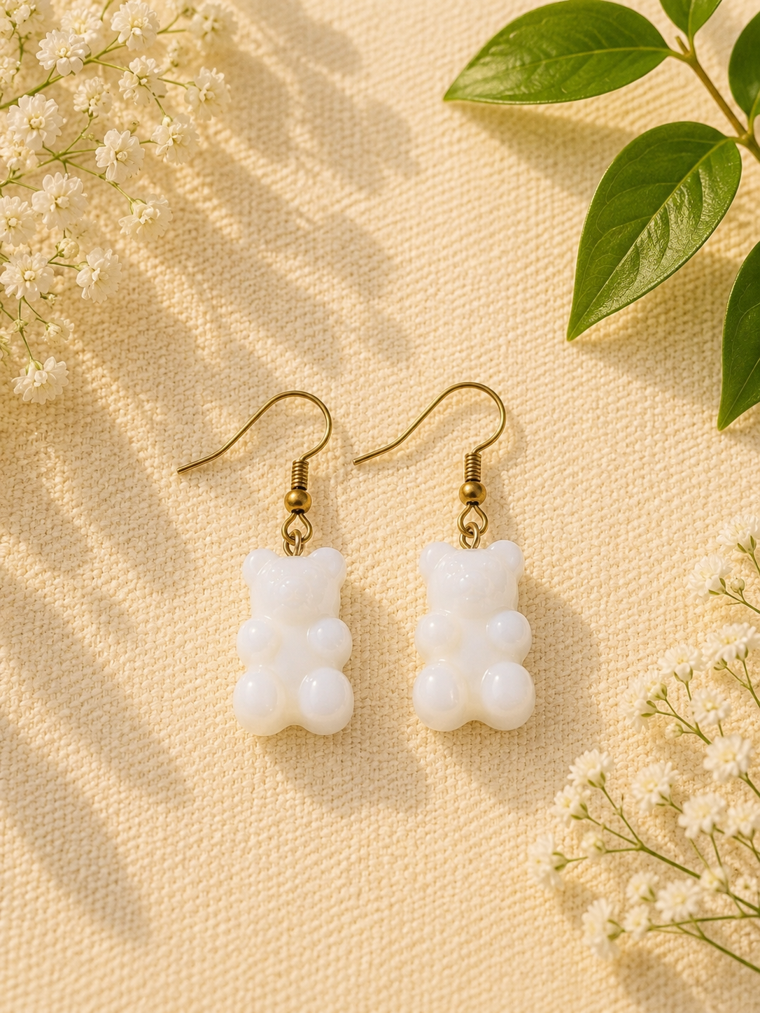 Colorful Gummy Bear Dangle Earrings: Playful Candy Jewelry