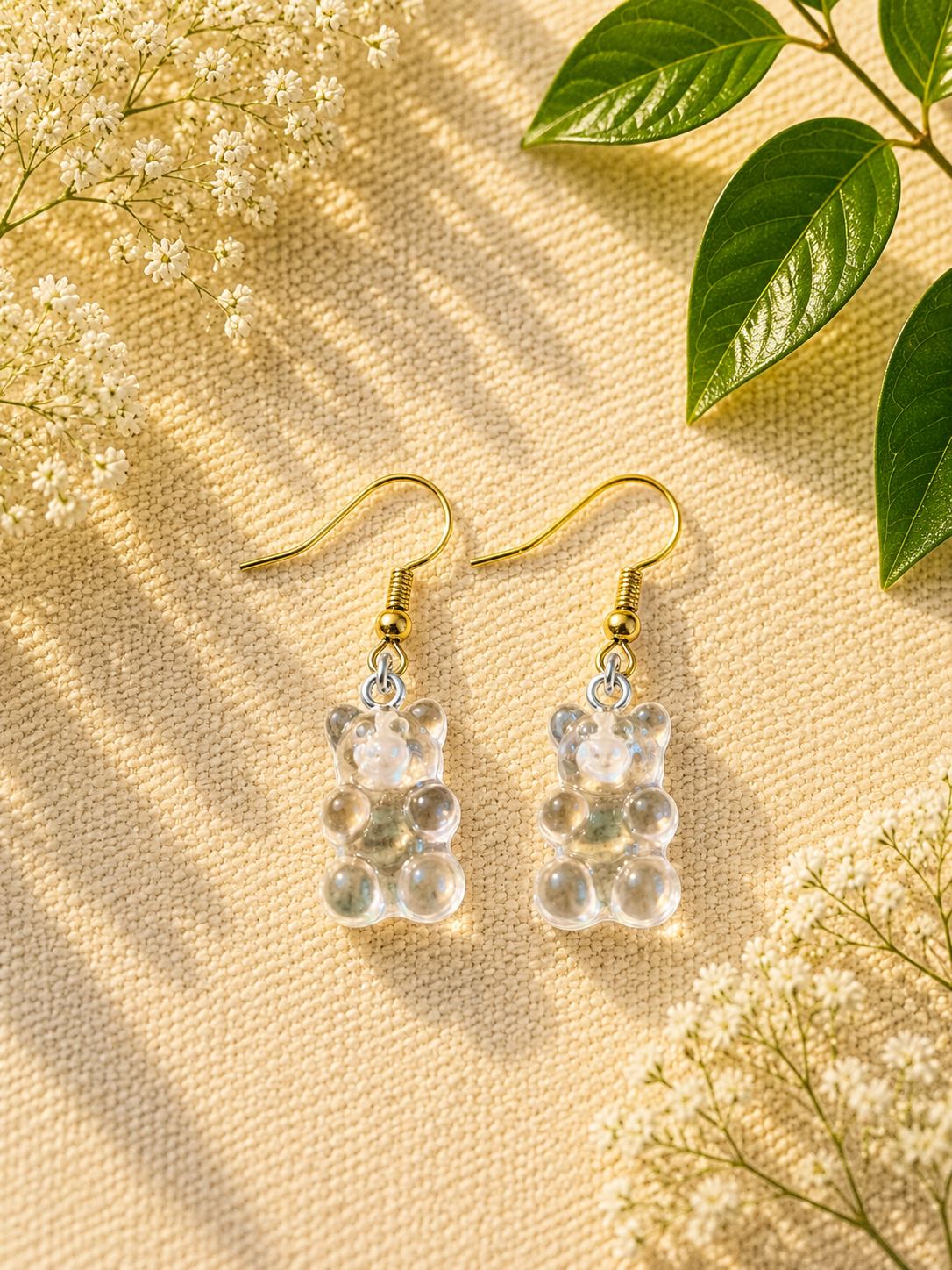 Colorful Gummy Bear Dangle Earrings: Playful Candy Jewelry
