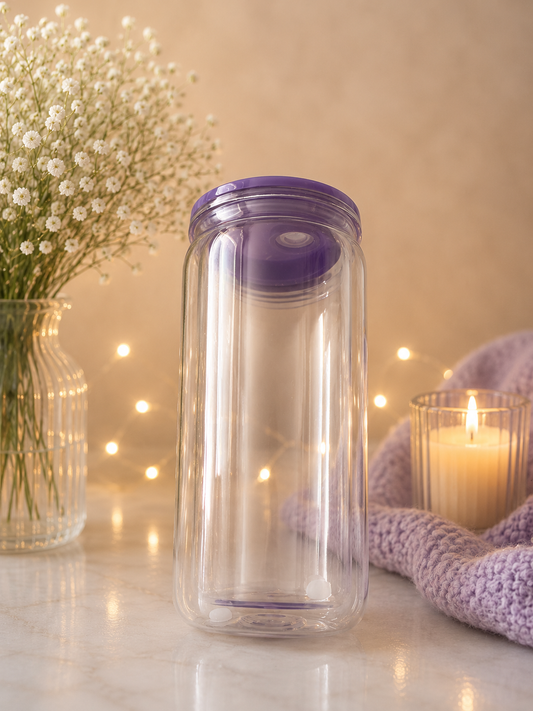 16Oz Acrylic Snow Globe Tumblers