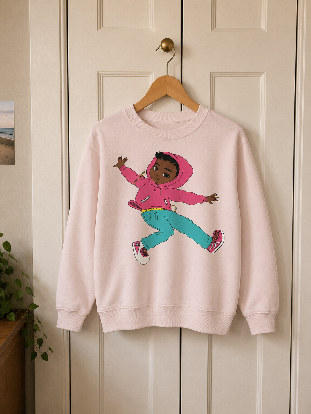 toddler jumper pink dancing kid
