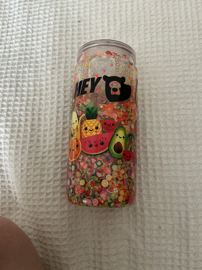 Hey Bear Sensory Dancing Fruits Snow Globe Tumbler