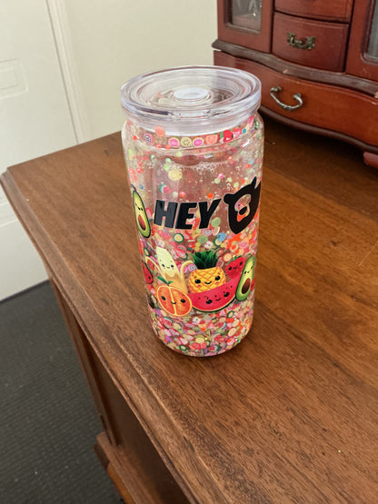 Hey Bear Sensory Dancing Fruits Snow Globe Tumbler
