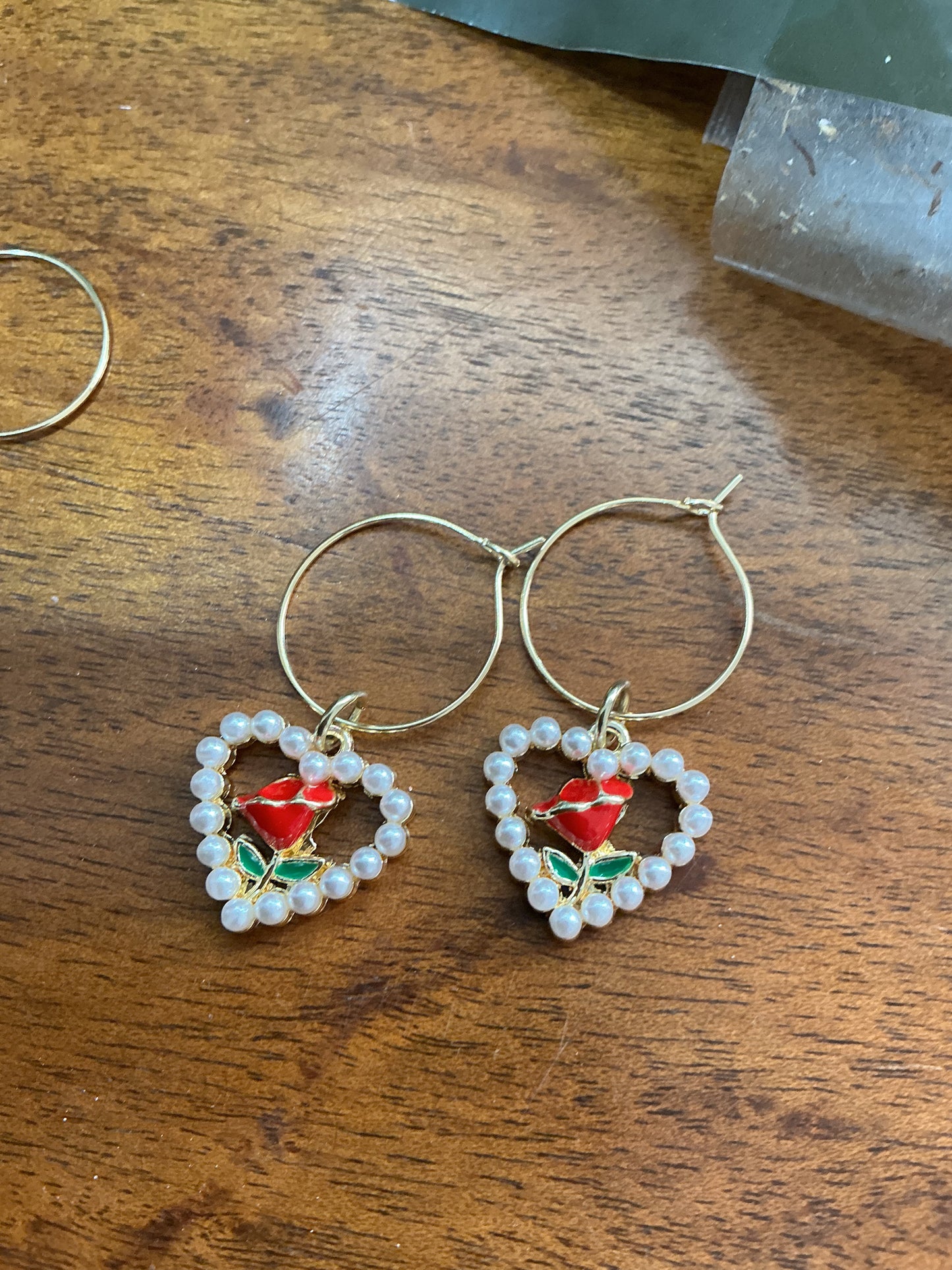 Valentine’s Day earrings