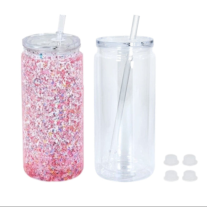 20 Oz acrylic snow globe tumblers