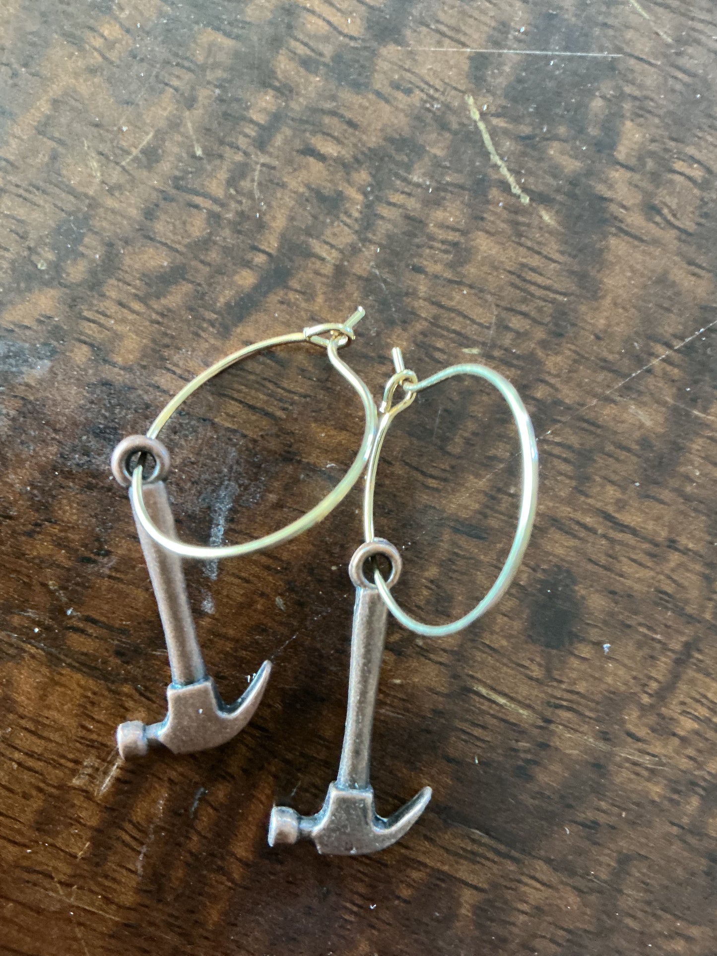 Bronze Hammer Hoops