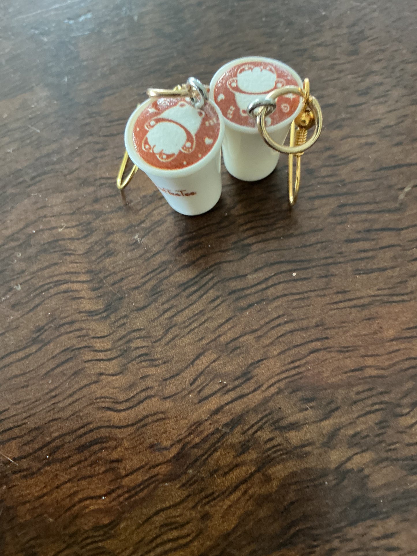 Coffee earrings