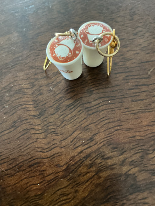 Coffee earrings