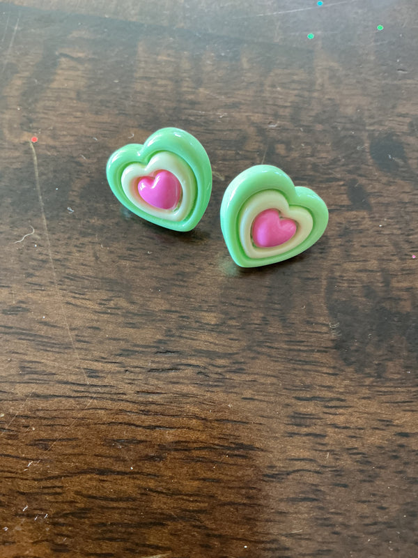 Heart Studs