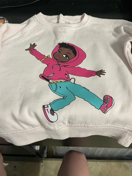 toddler jumper pink dancing kid