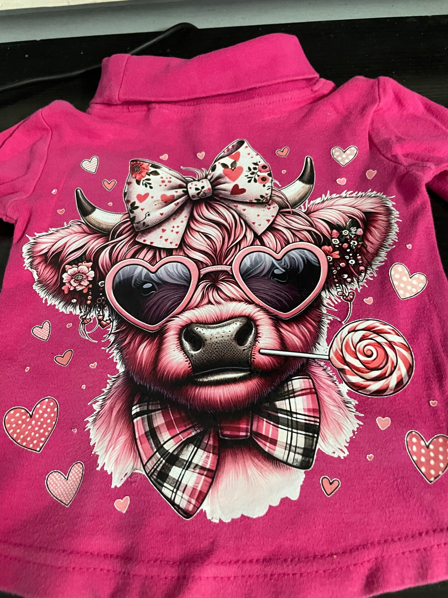 toddler highland cow turtle neck shirts