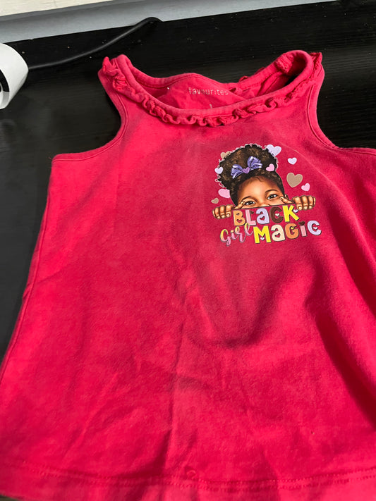 toddlers black magic short sleeve shirt and tank top