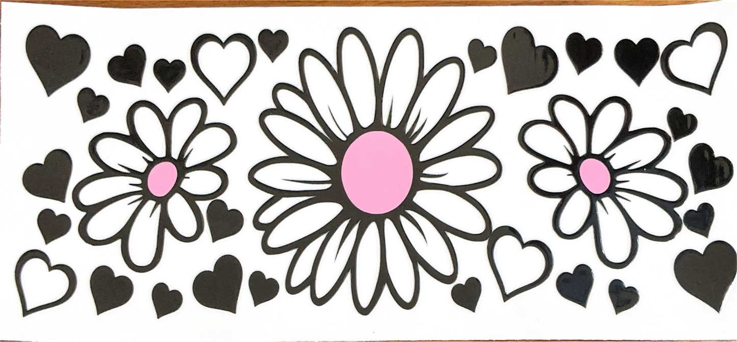 black-white-hearts-white-pink-daisy