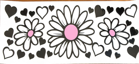 black-white-hearts-white-pink-daisy