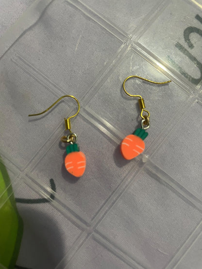 Cute Carrot Earrings - Fun and Quirky Vegetable Jewelry for All Ages