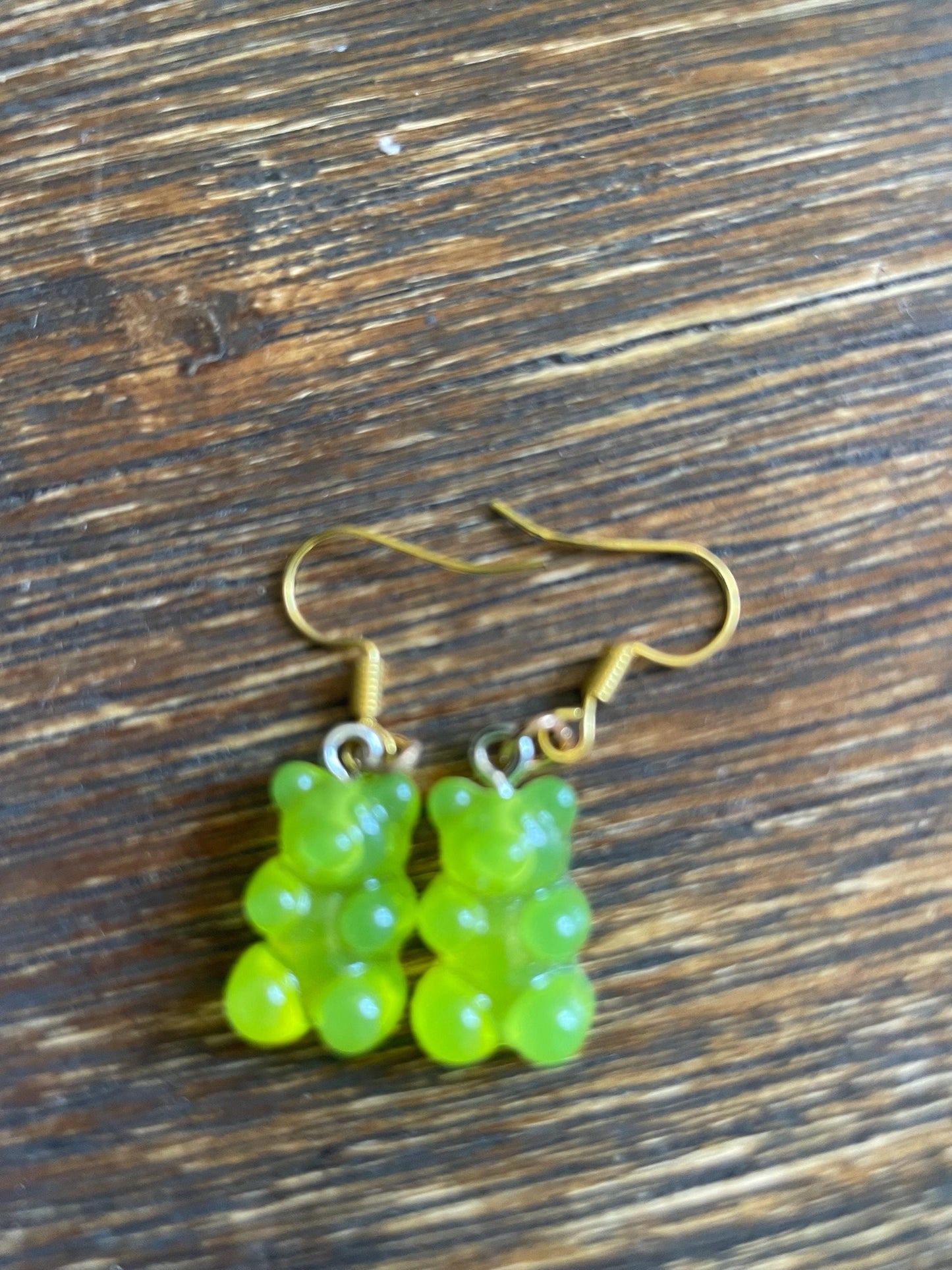 Colorful Gummy Bear Dangle Earrings: Playful Candy Jewelry
