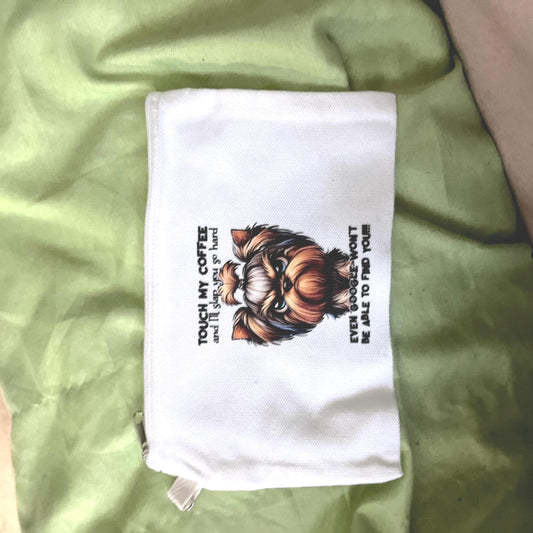 Canvas Zipper Pouch: Small Makeup Bag, Pencil Case