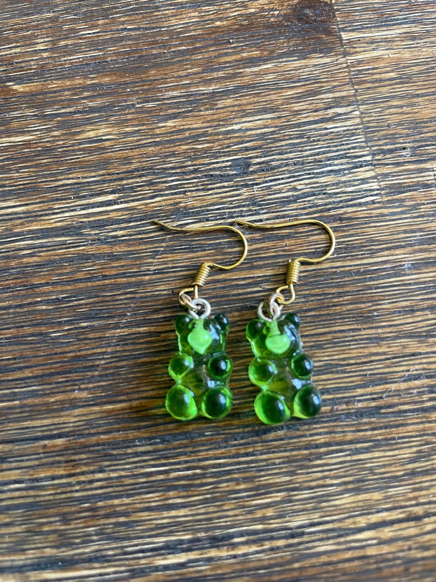 Colorful Gummy Bear Dangle Earrings: Playful Candy Jewelry