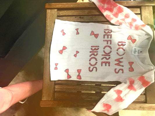 Kids "Bows Before Bros" Long Sleeve Shirt - Adorable and Empowering Toddler Tee