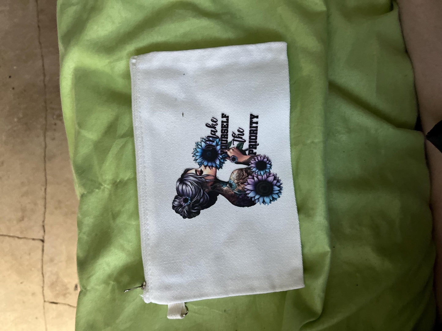 Canvas Zipper Pouch: Small Makeup Bag, Pencil Case