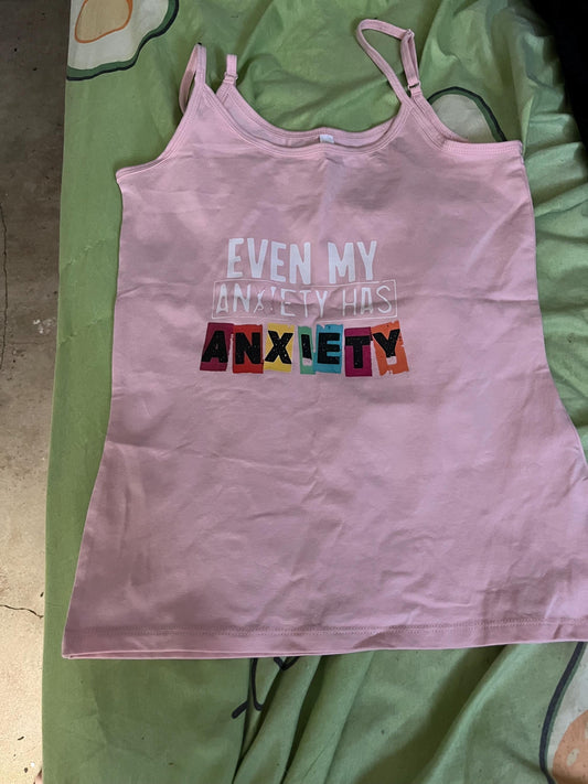 Funny Anxiety Cami Top | Sarcastic Mental Health Singlet